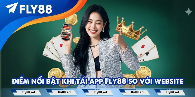 Những điểm nổi bật khi người chơi tải app Fly88 so với website